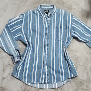 Dockers stripes button down long sleeves size XL
